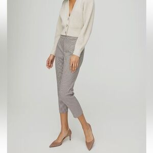 Aritzia Babaton Conan Check Pants Mini Houndstooth